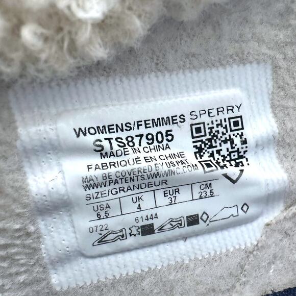 Sperry Women's Crest Side Zip Cozy Sneaker Boot Size 6.5 Ivory Suede STS87905 - Picture 11 of 12